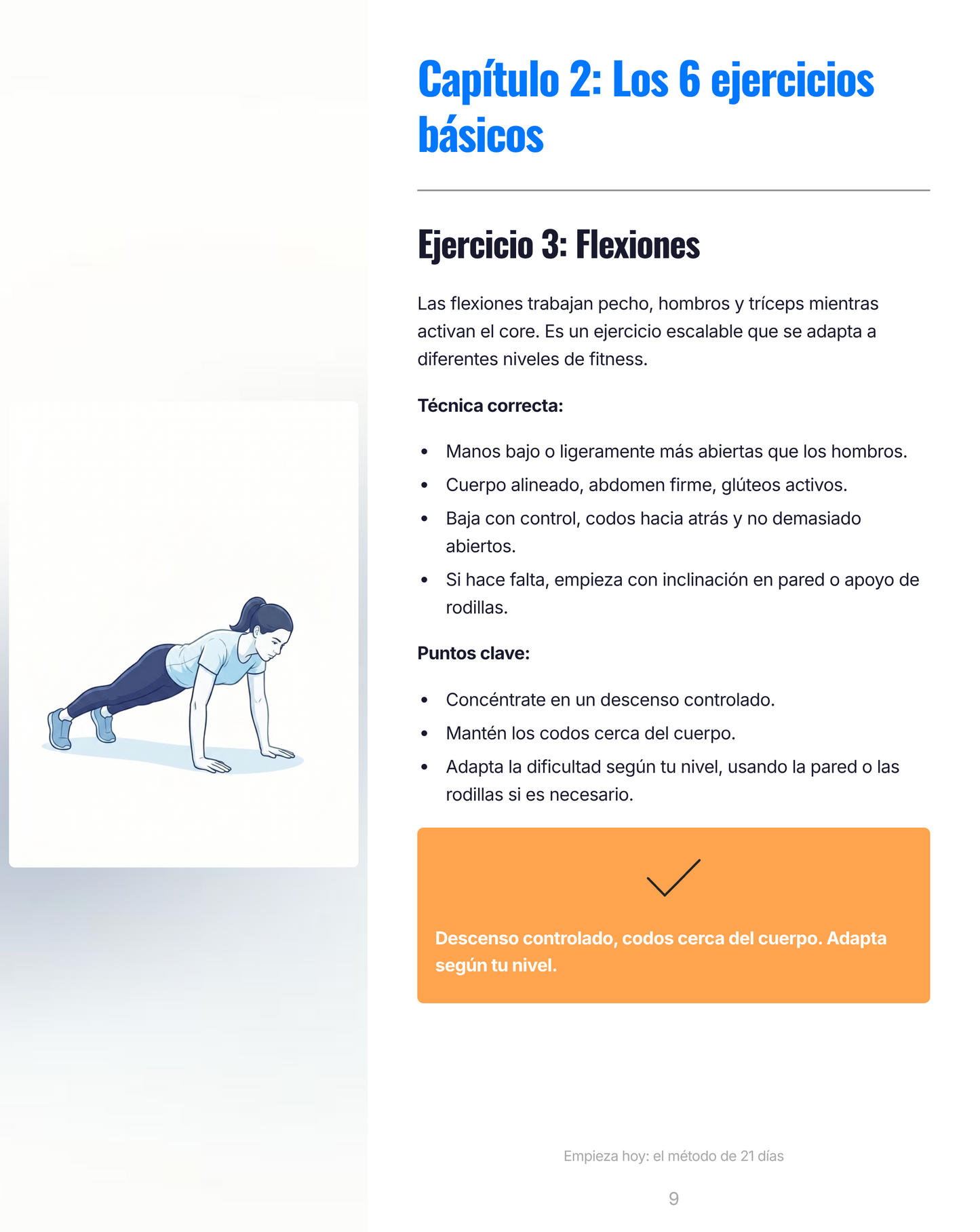 Empieza hoy: el método de 21 días para ponerte en forma sin ir al gimnasio.