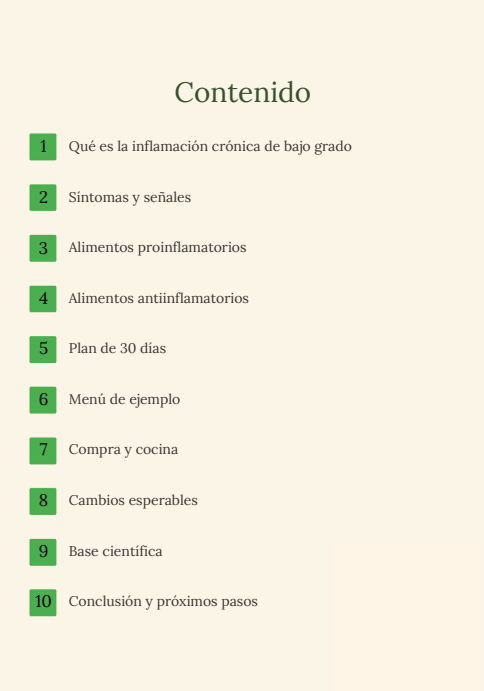 Come sin culpa: la guía antiinflamatoria para  resetear tu cuerpo en 30 días