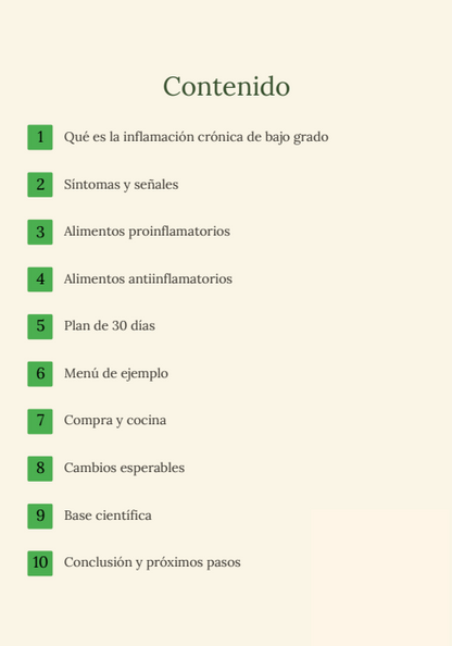 Come sin culpa: la guía antiinflamatoria para  resetear tu cuerpo en 30 días