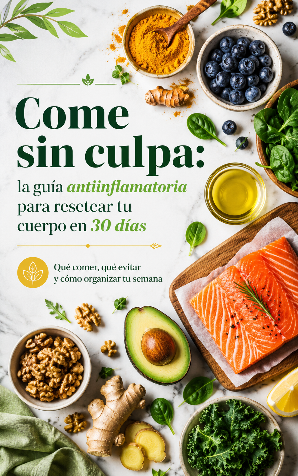 Come sin culpa: la guía antiinflamatoria para  resetear tu cuerpo en 30 días