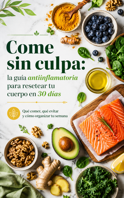 Come sin culpa: la guía antiinflamatoria para  resetear tu cuerpo en 30 días